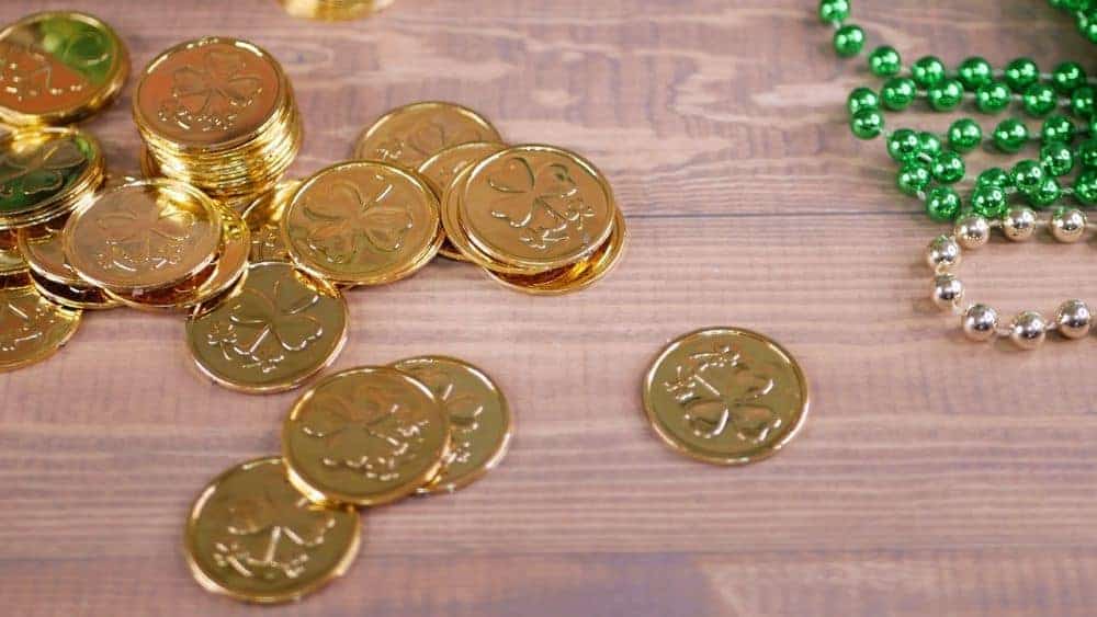 Treasure gold coins