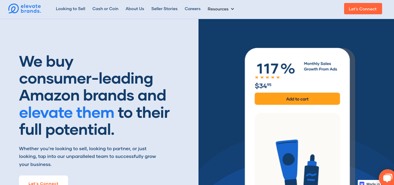 Elevate brand website