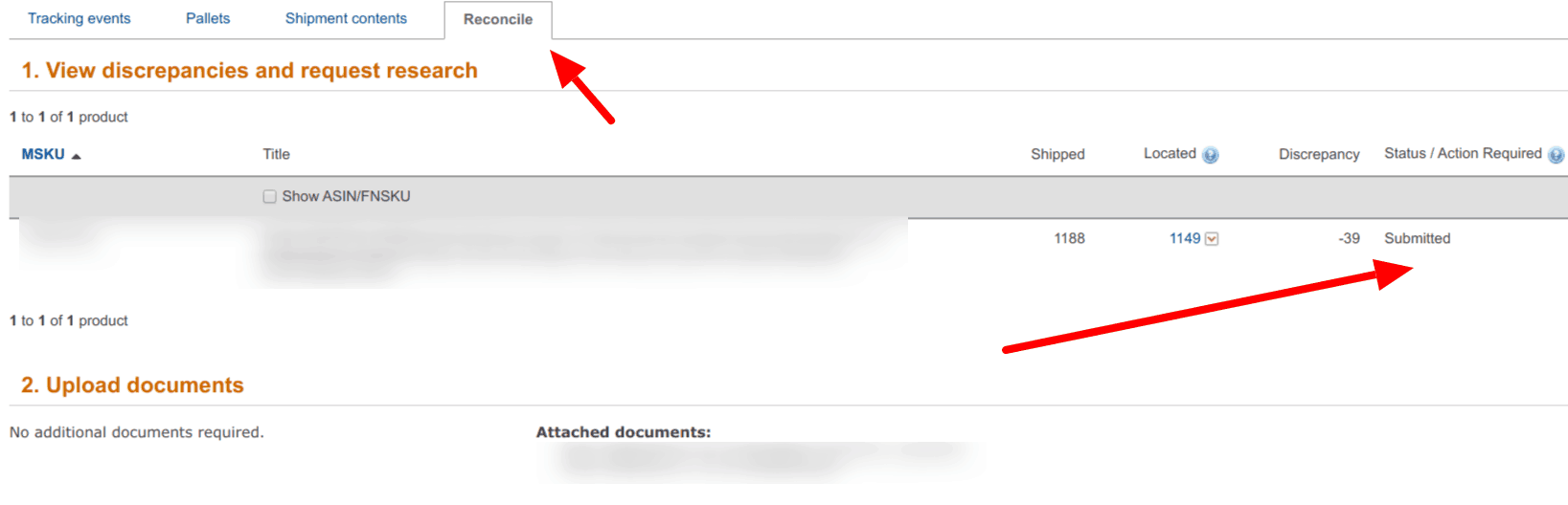 How to reconcile missing shipments