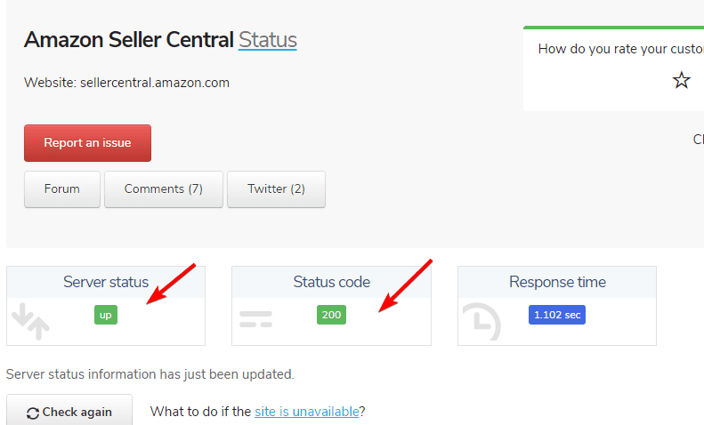Amazon down status checker