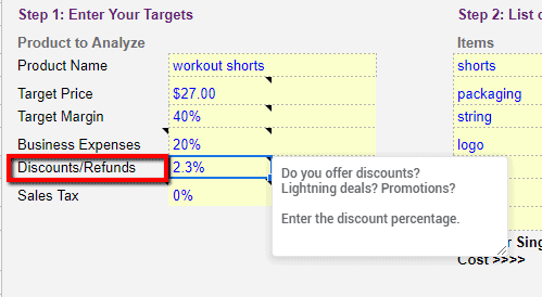 Refunds returns discounts amazon fee calculator Gorilla ROI