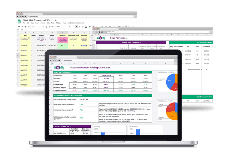 Pro spreadsheets fba pricing