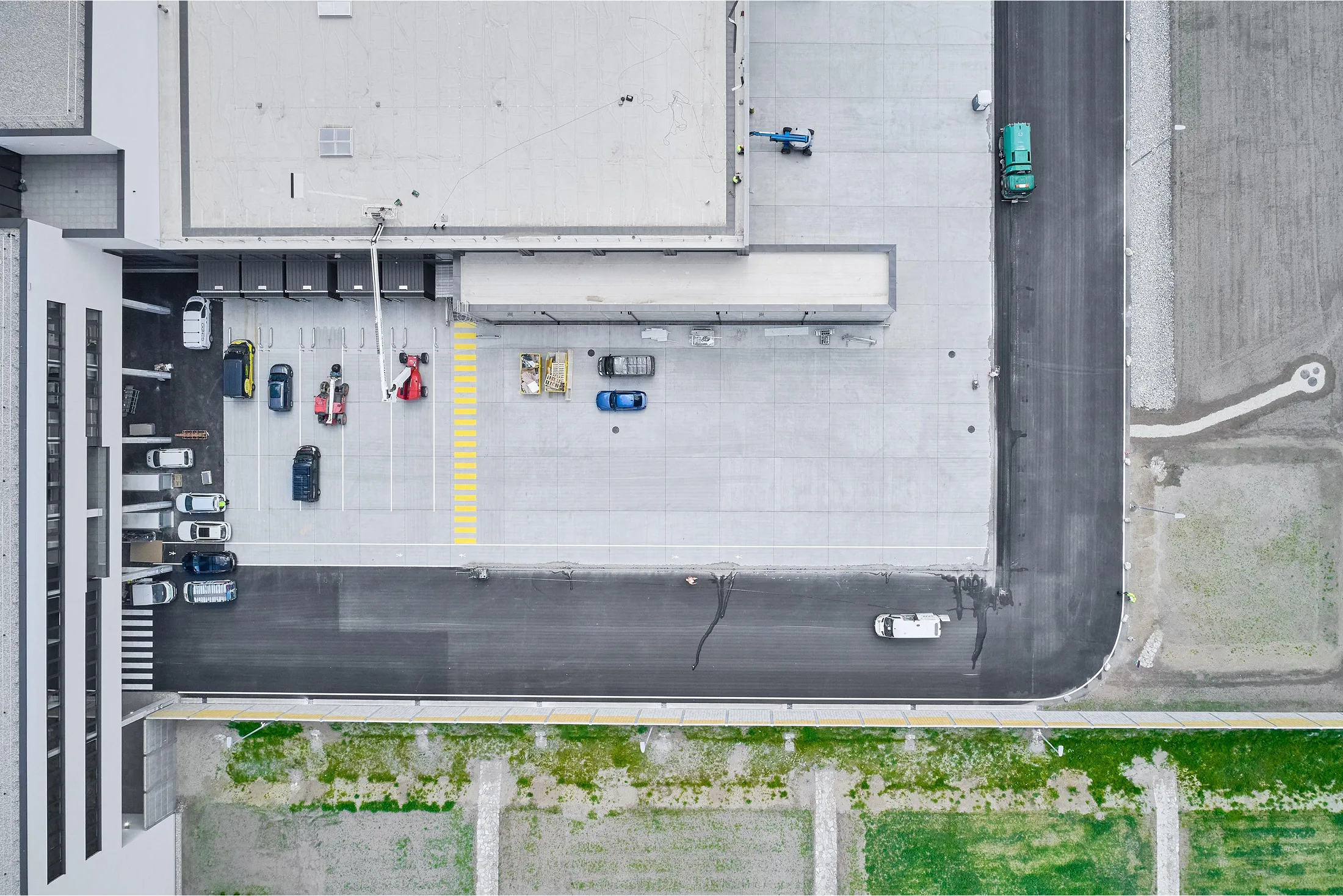 Logistikzentrum Großebersdorf - Aussenansicht aus der Vogelperspektive