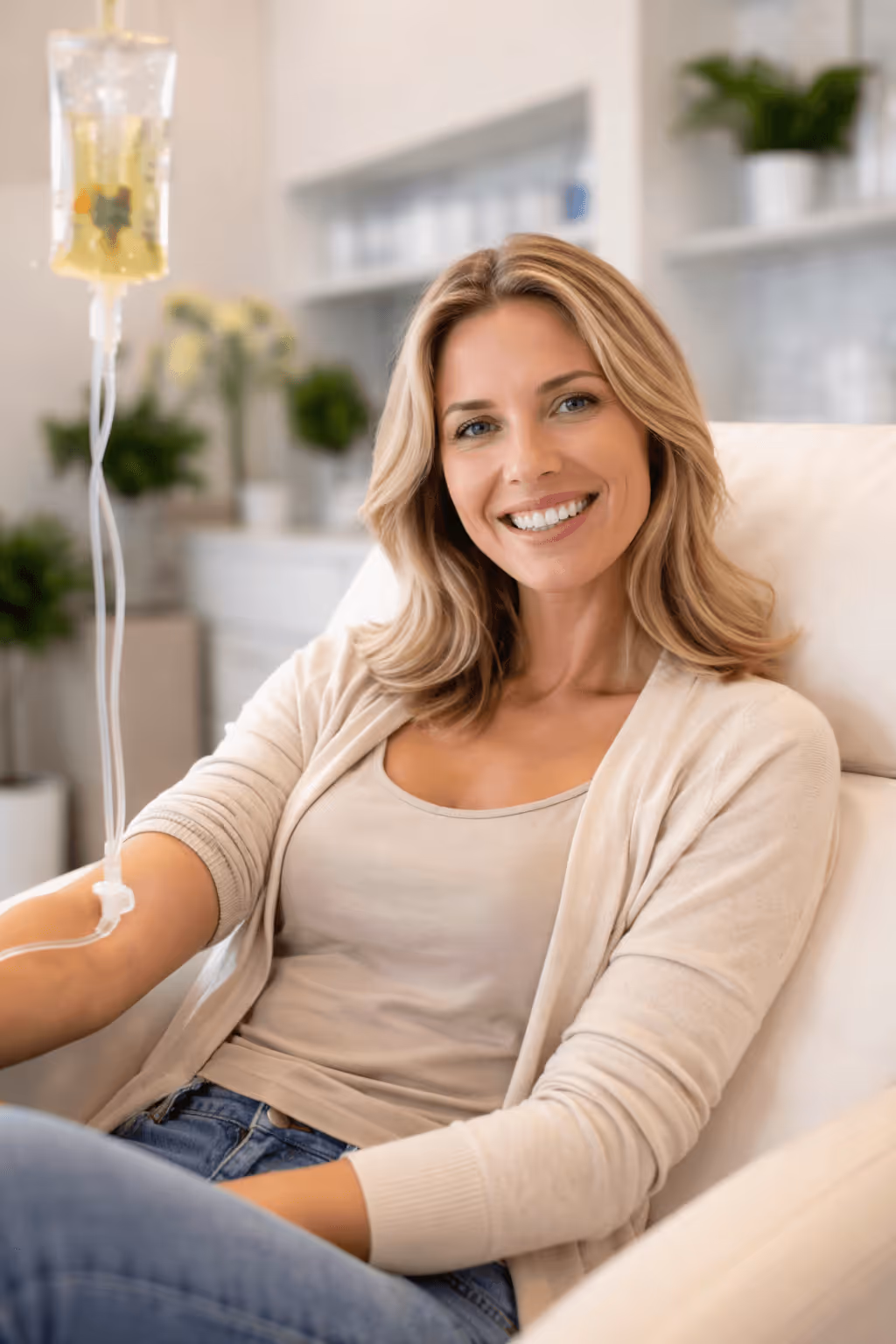 Medical wellness consultation discussing exosomes IV therapy in Westport, Connecticut