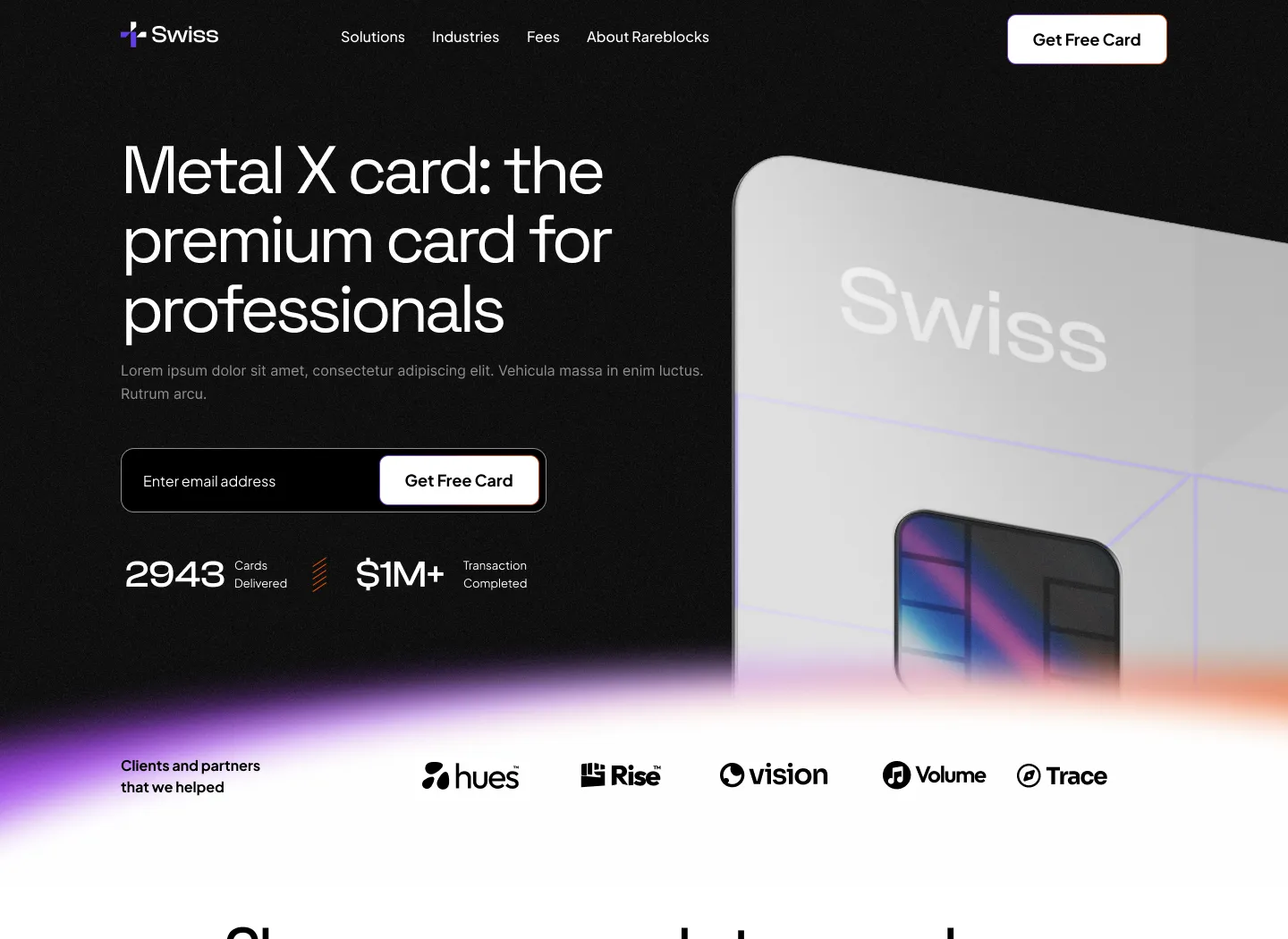 SaaS Webflow Template - Swiss - Created by Wedoflow.com and Azwedo.com