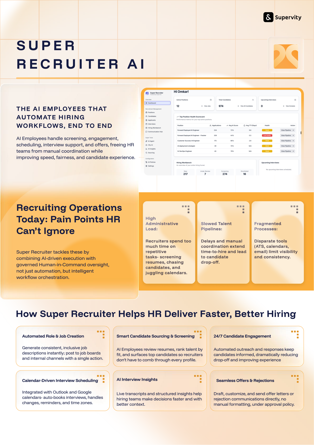 HR Operations AI Command Center datasheet cover