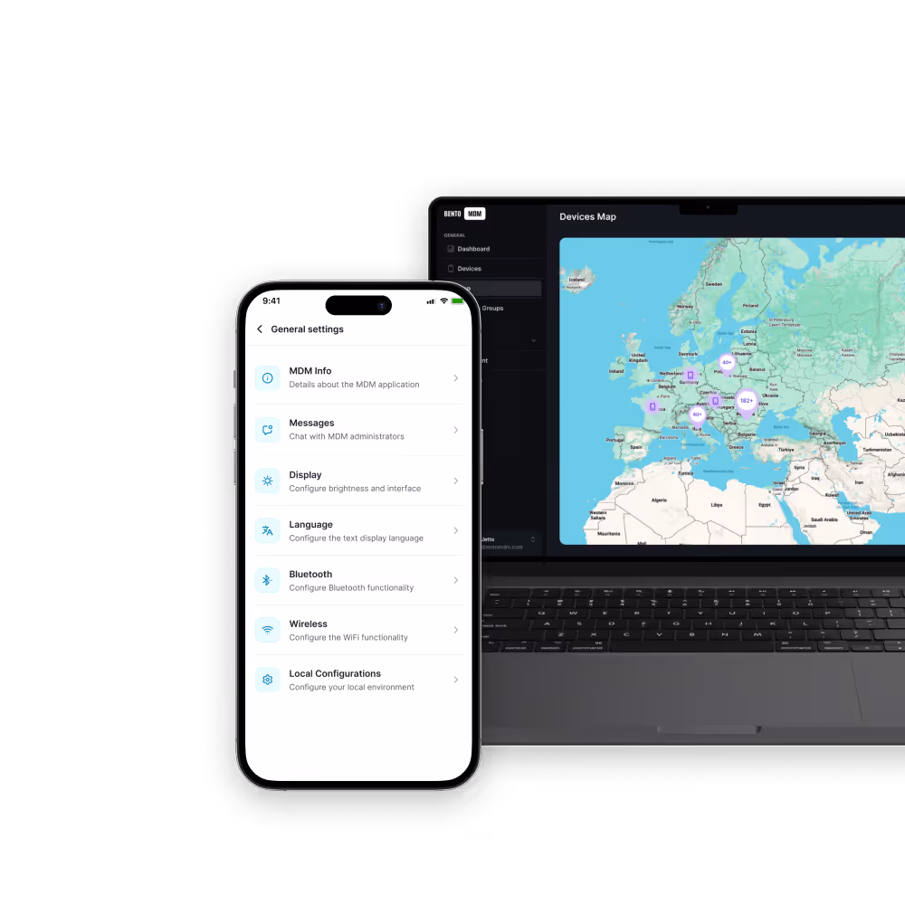 Ensamble of devices running Bento MDM