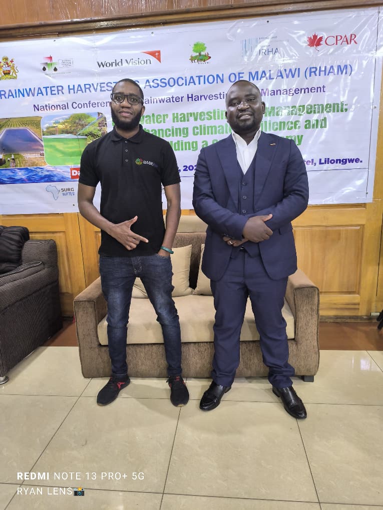 The BASEflow team, Rodney (L) and Augustine (R), at the conference