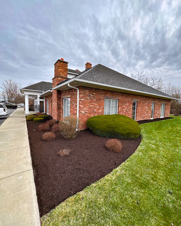 Wladis Law Firm's flower beds and plantings in front of their building