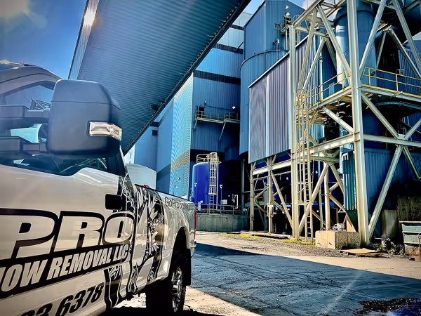 A PSR pickup truck at an industrial facility in Central New York