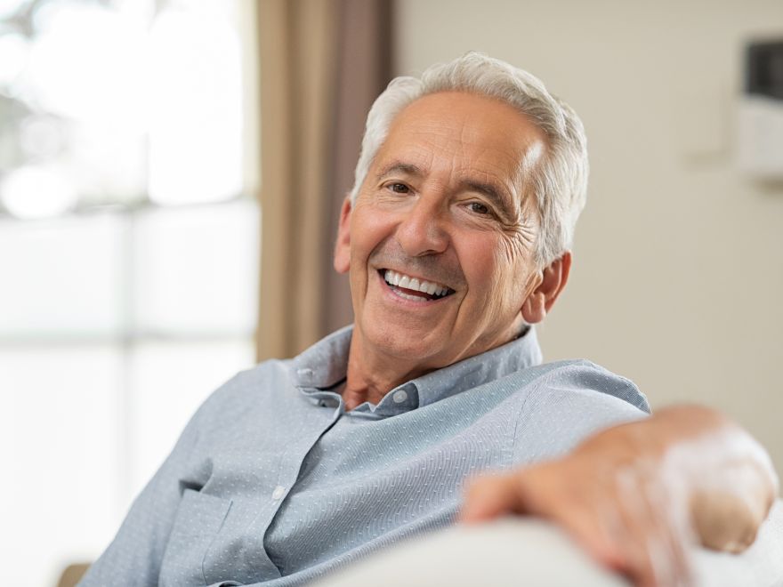 man smiling