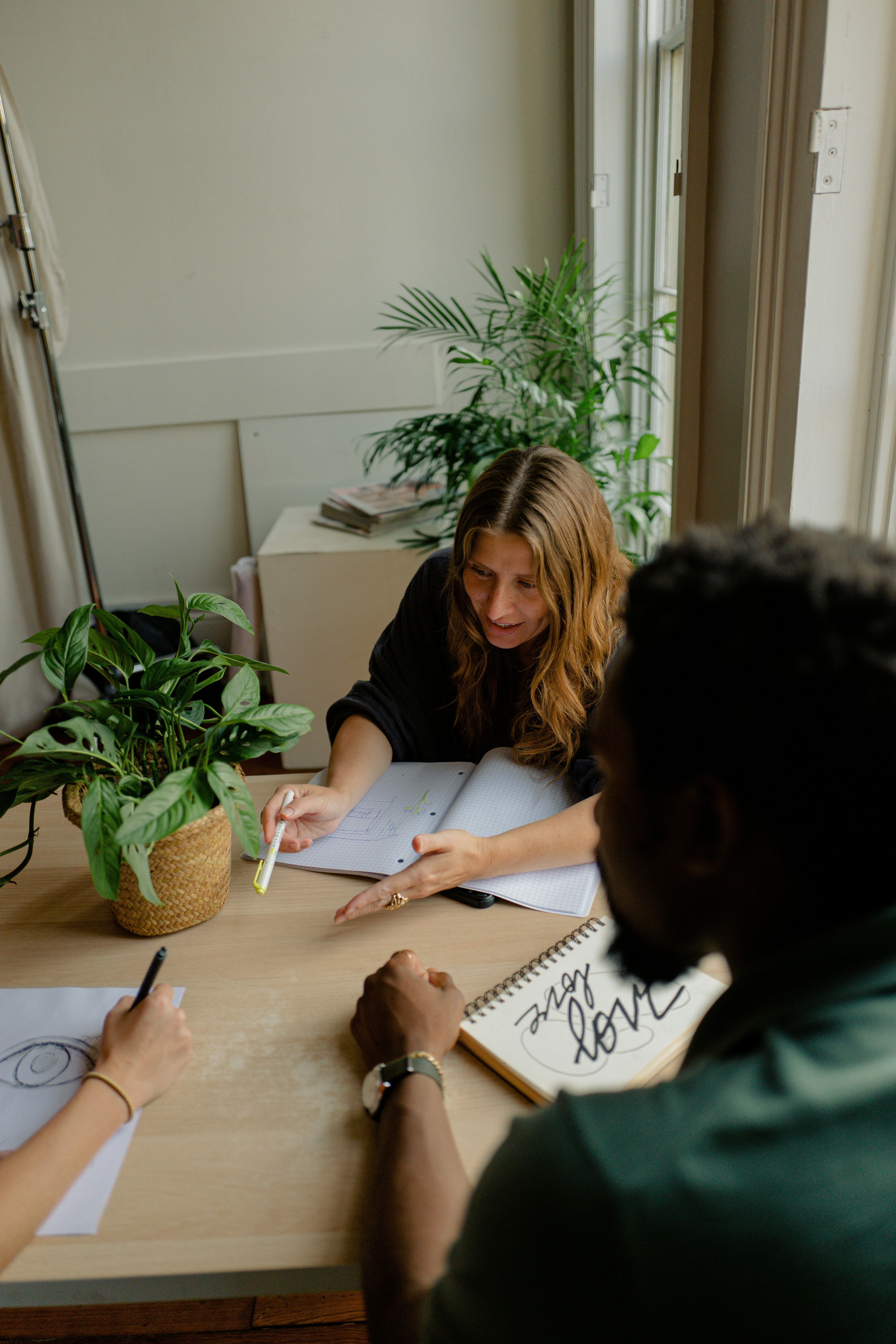 image of a diverse team in a meeting (for edtech)