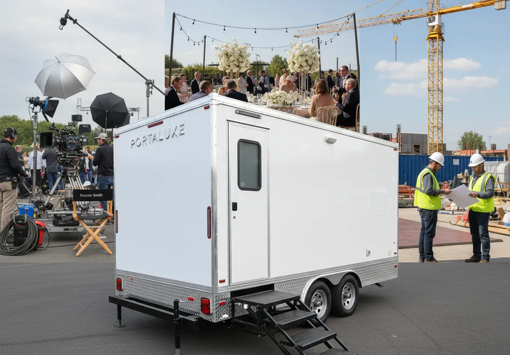 Restroom trailer for events 