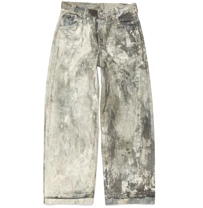 Acne Studios Cold Grey Splatter Jeans