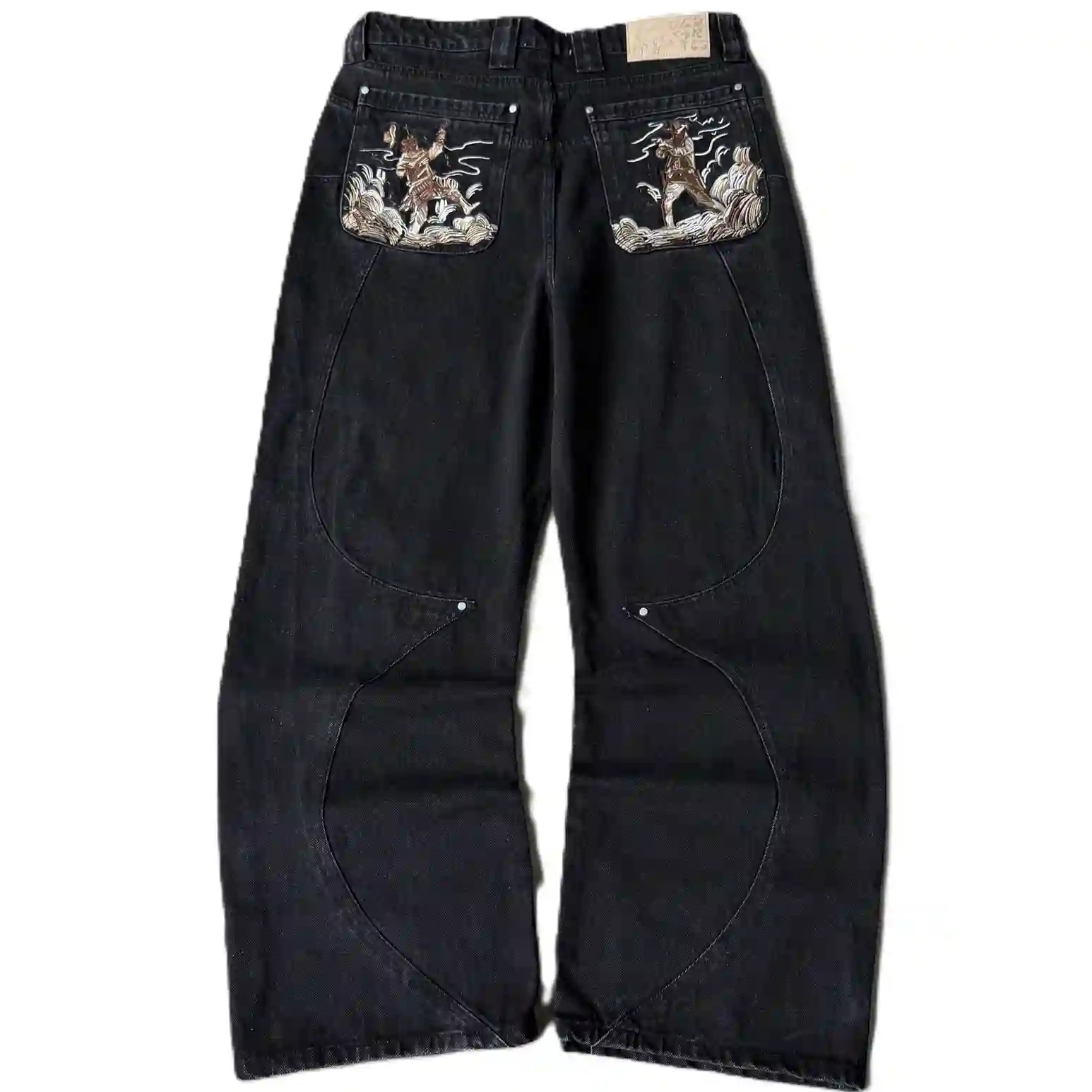 Vescartes New Western Baggy Jeans
