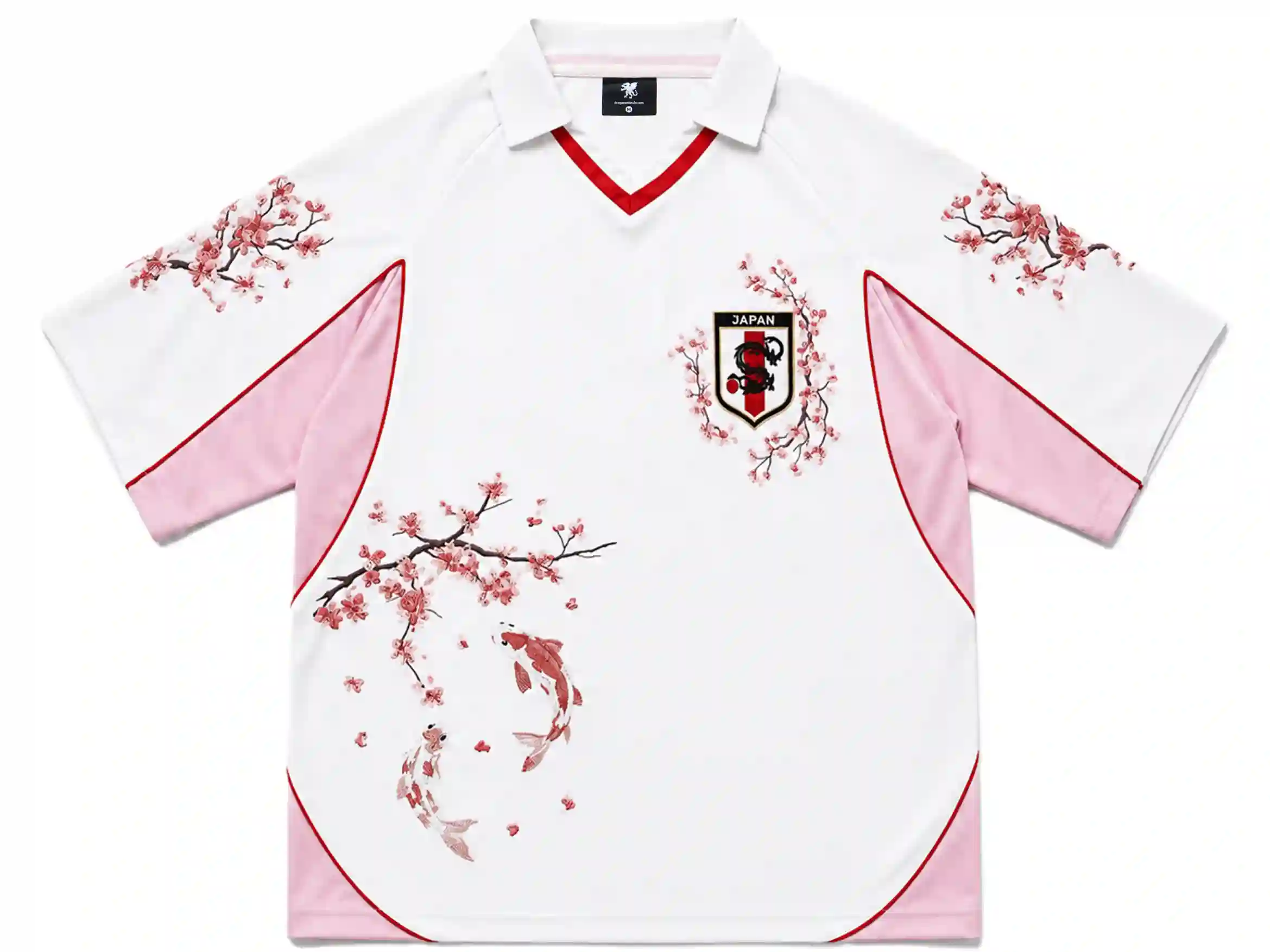 DragonUnion Hanami Heavy Embroidery Satin Jersey