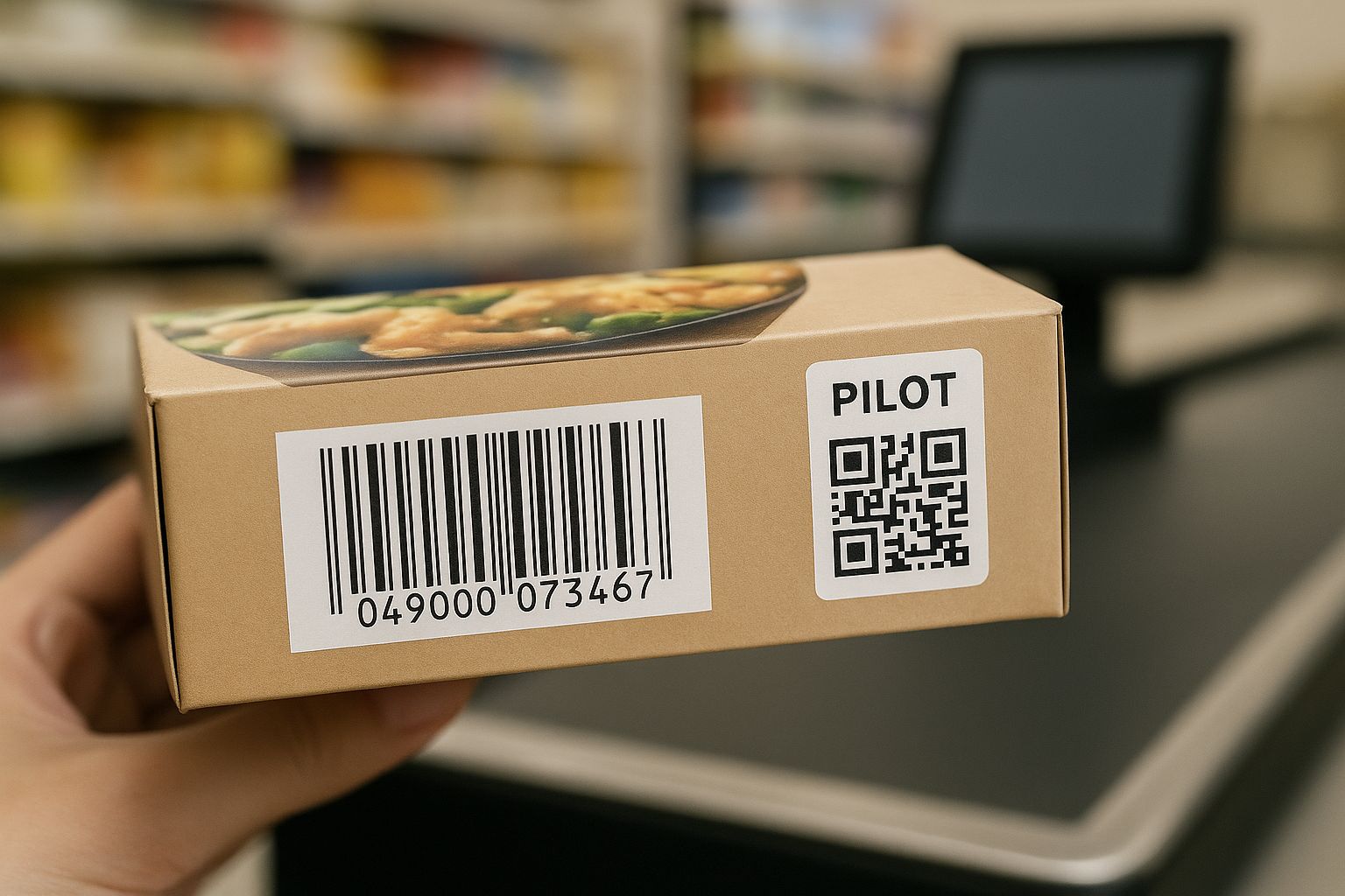 Dual-marked packaging during 2D transition