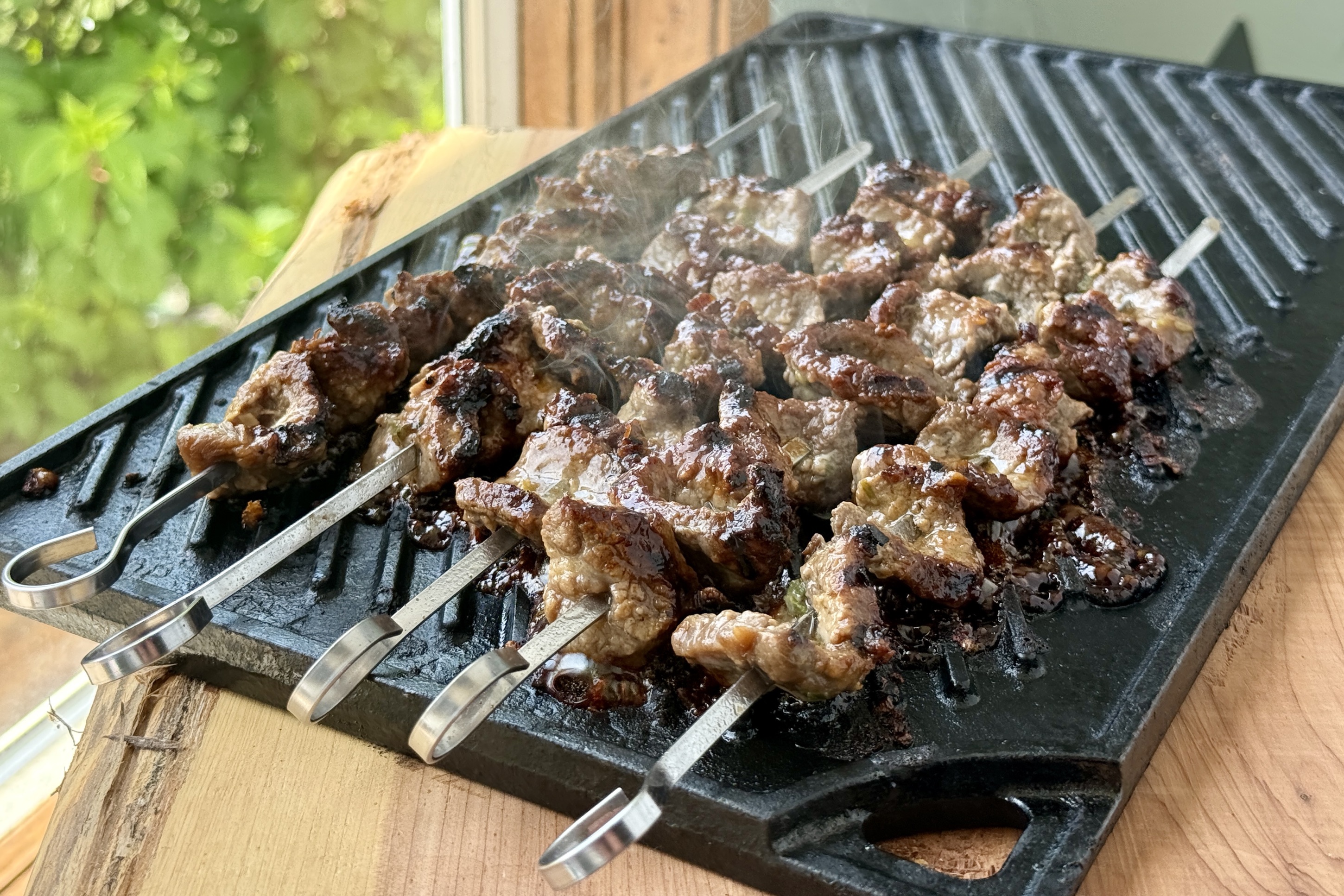 Grilled Ginger Beef Skewers
