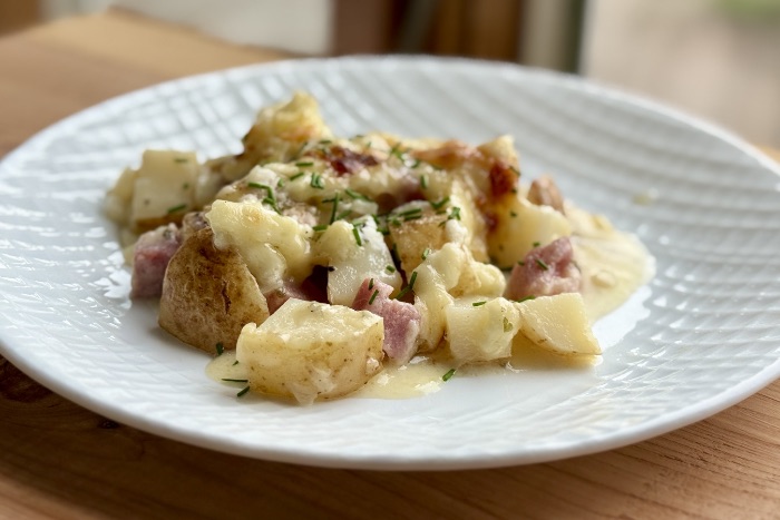 Ham Steak and Potato Casserole