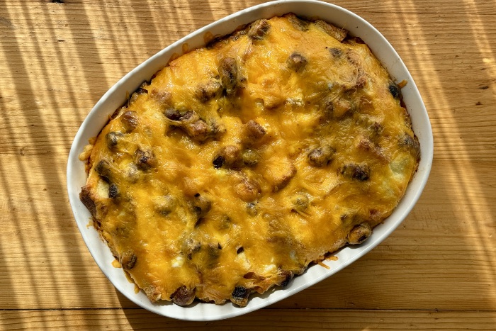Sausage Egg & Cheese Breakfast Casserole