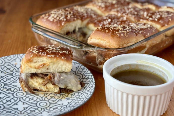 Cheesy Mississippi Roast Sliders