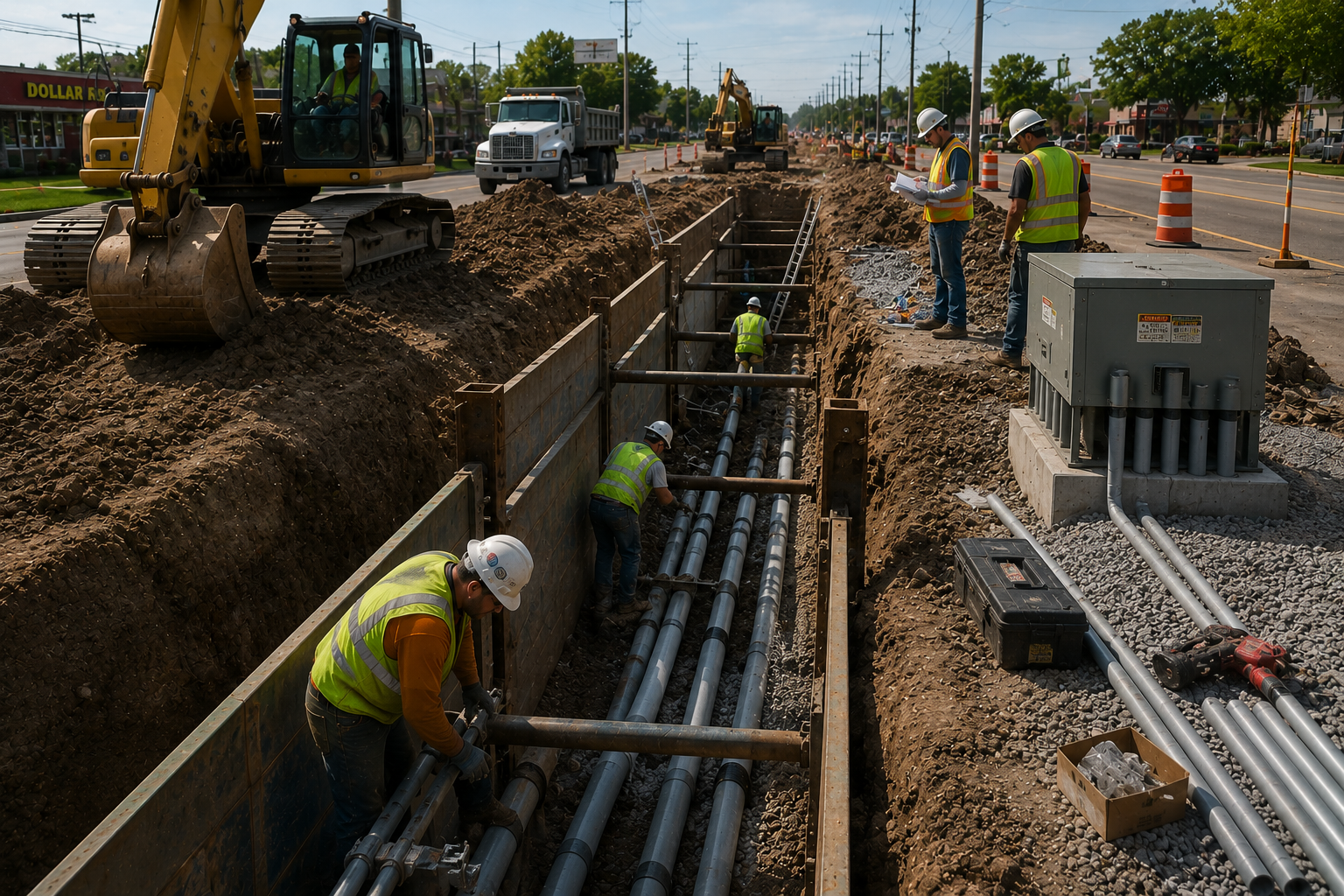 Excavation for Roadways & Utilities