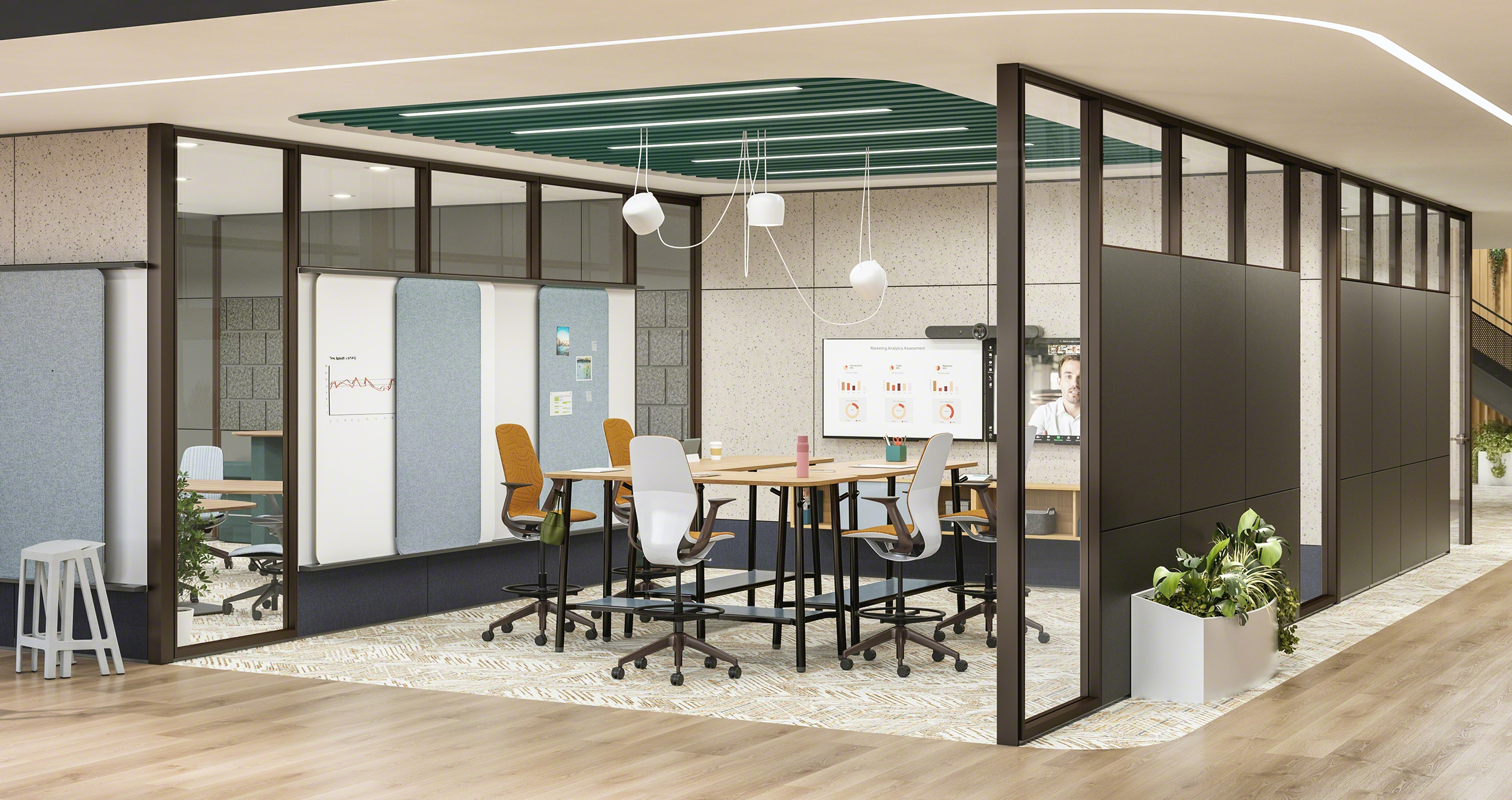 [background image] image of contact center space (for a data analytics and business intelligence)