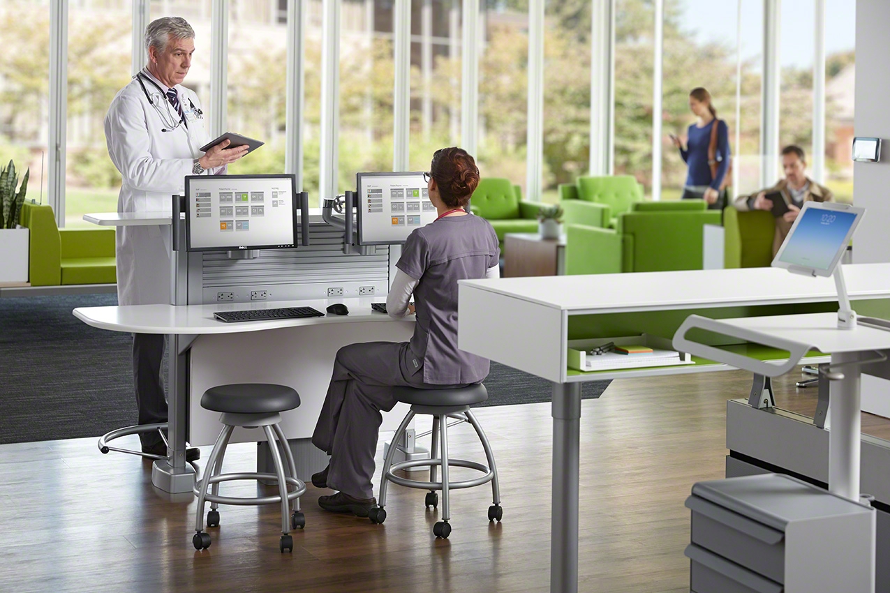 school reception area