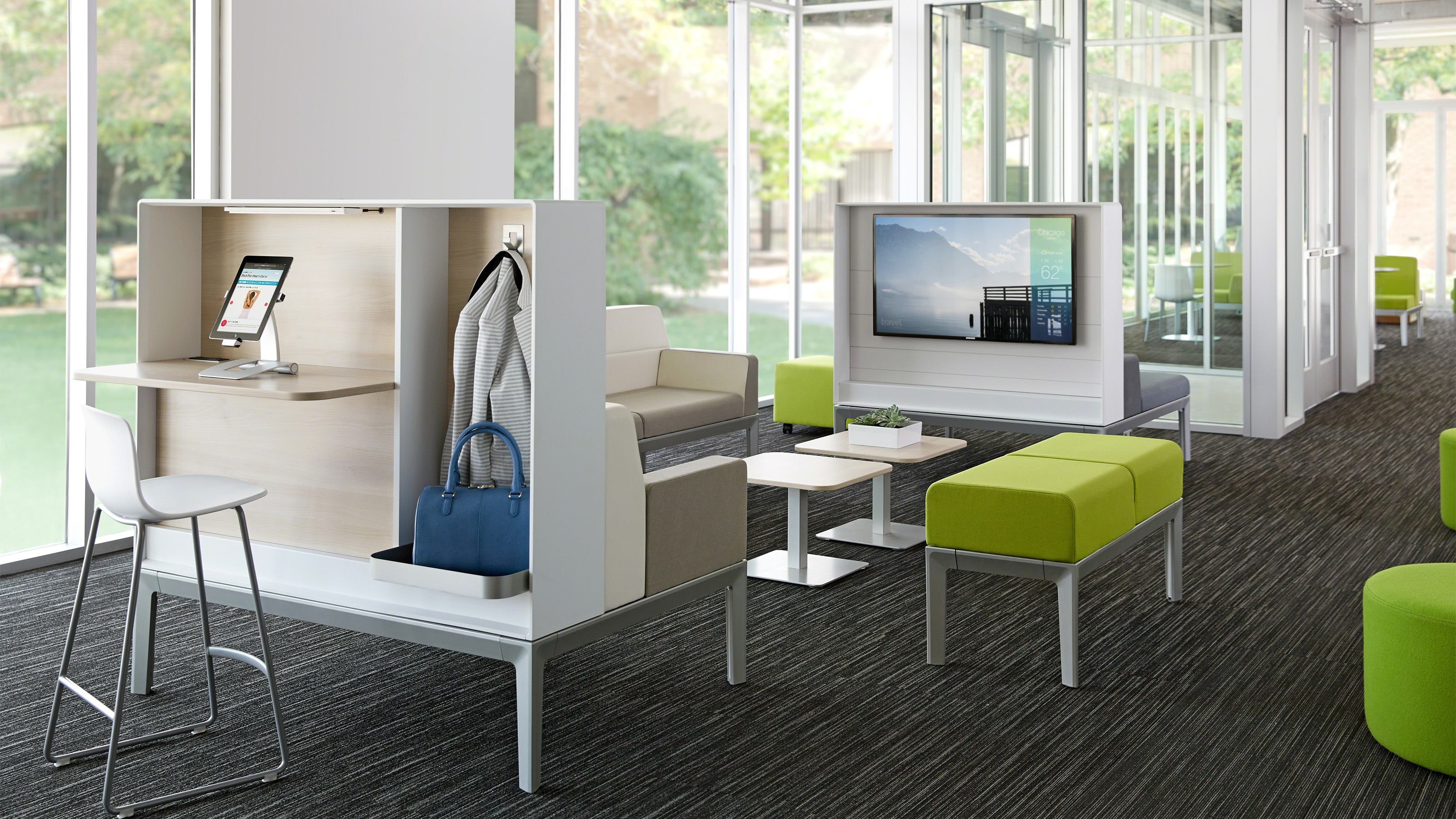 school reception area