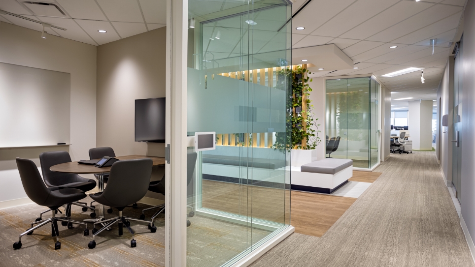 image of commercial interior for an interior design firm