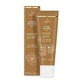 O Creme Facial Sempre Jovem foi desenvolvido com o melhor da tecnologia de emulsão para tratamentos faciais de alta performance, sem deixar a pele com efeito oleoso. Excelente para peles maduras acima de 40 anos. Auxilia na proteção, hidratação e saúde da epiderme, mantendo o manto hidrolipídico equilibrado.