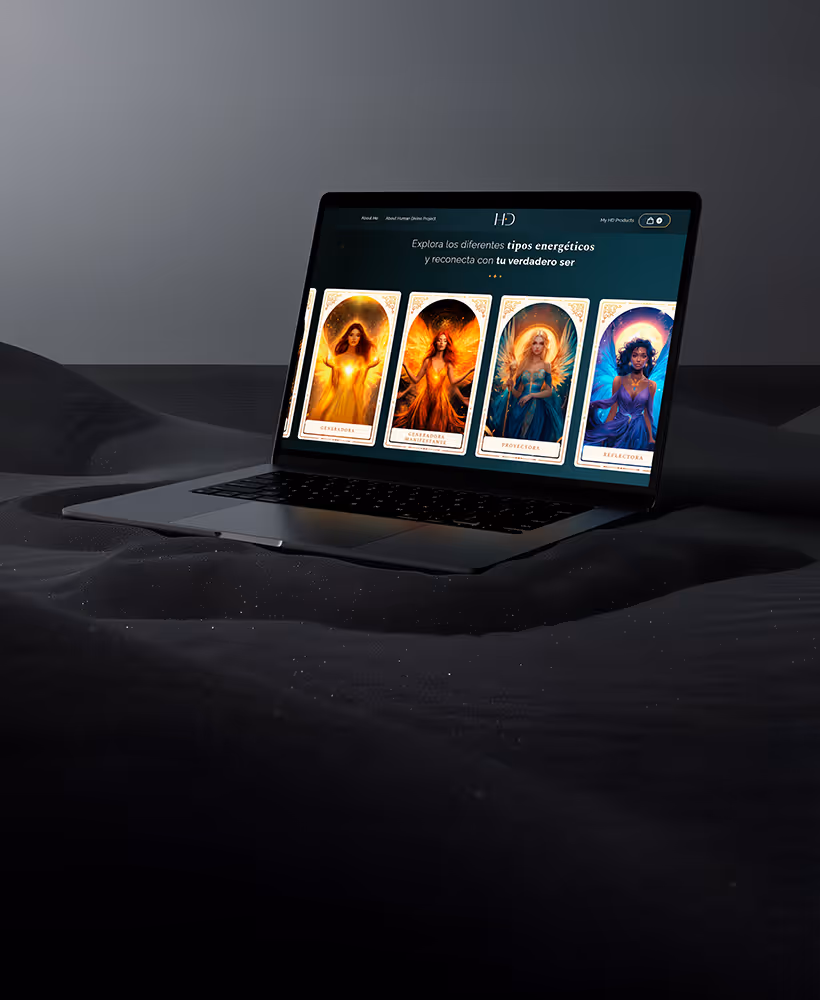Homepage of the Human Divine Project website.