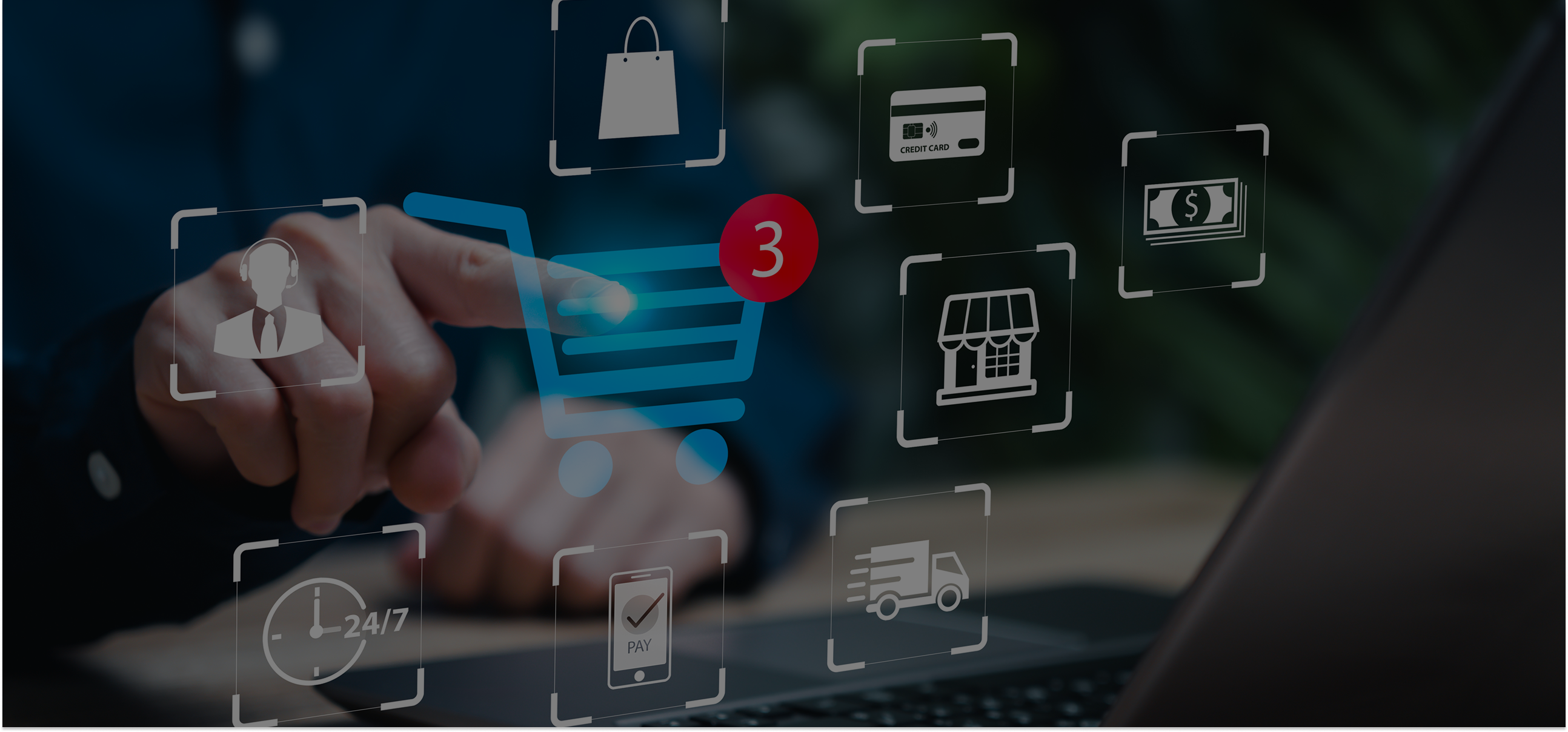 Business owner analyzing sales and revenue data on a digital screen – representing warning signs that a Shopify store may be losing money