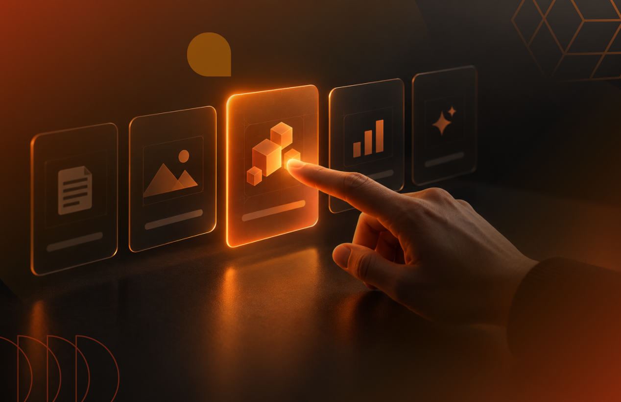 Advertiser selecting first-party data from digital marketing metrics