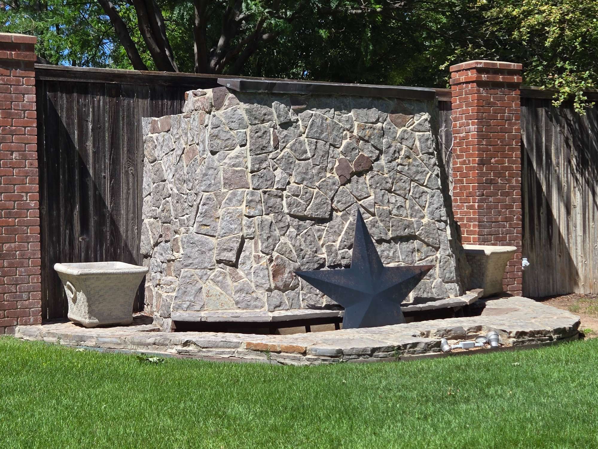 Beautiful Custom Home Water Feature