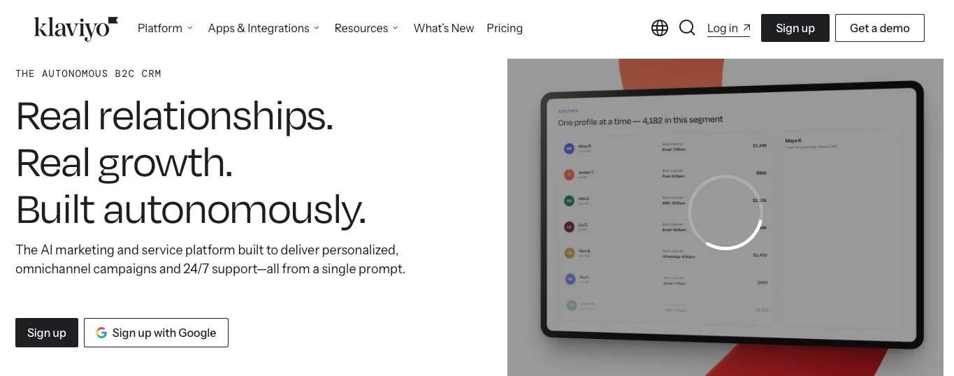 Klaviyo AI Marketing Tool