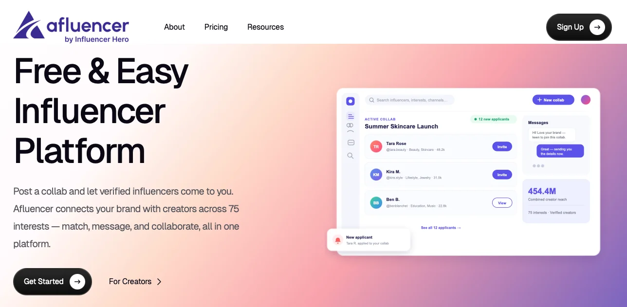 Afluencer AI Marketing Tool