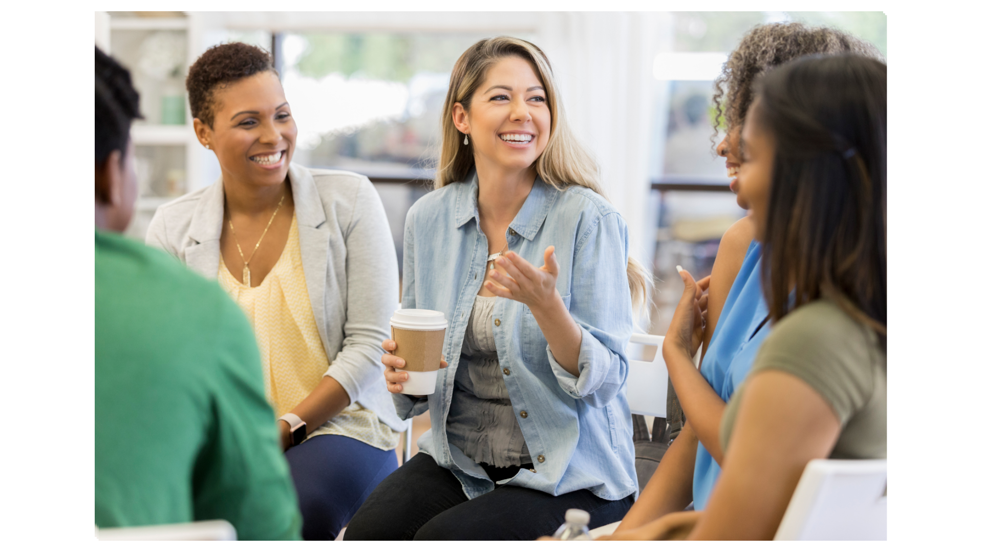 image of a digital literacy class in a modern setting