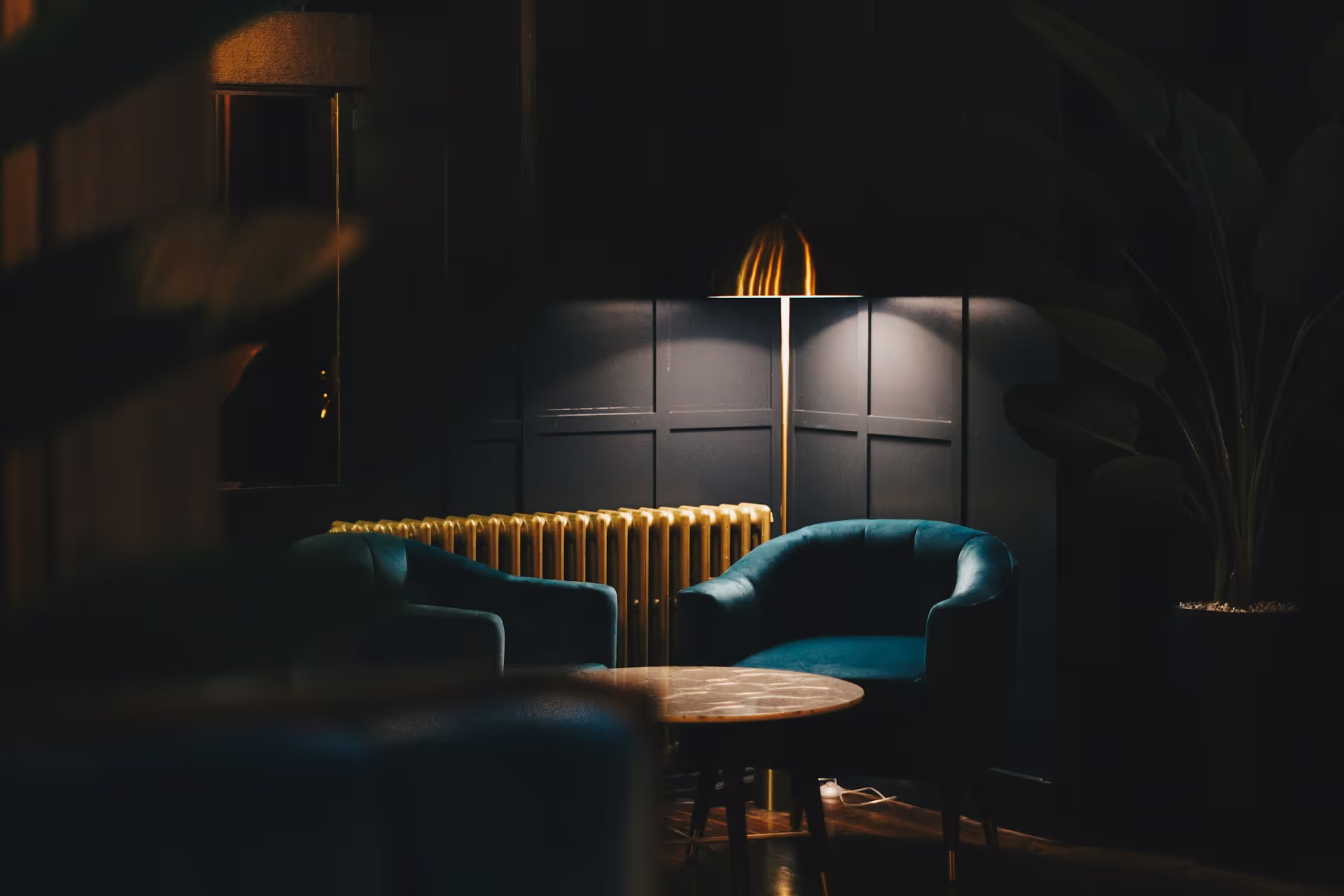 Dark restaurant