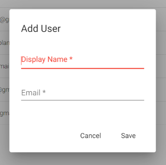 new user information