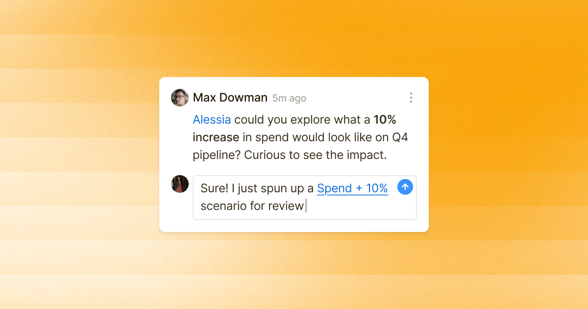Comments in runway screenshot
