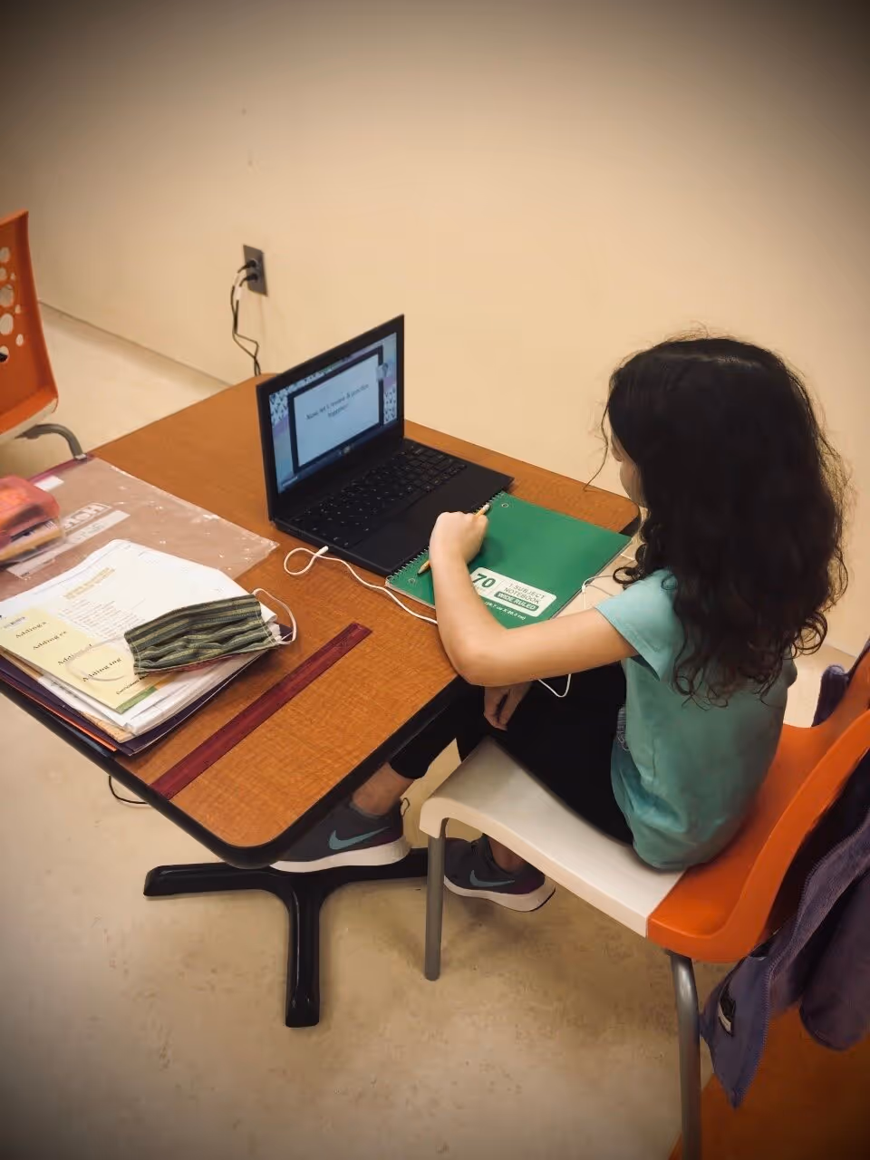 Girl on a laptop