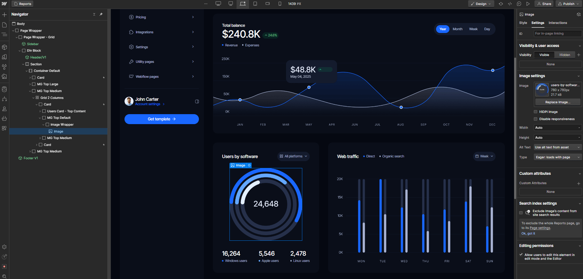 Graphics and Icons - Dashbrd X Webflow Template