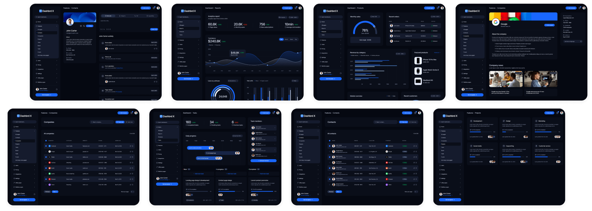 Webflow Page - Dashbrd X Webflow Template