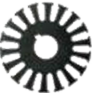 Pump motor rotor lamination
