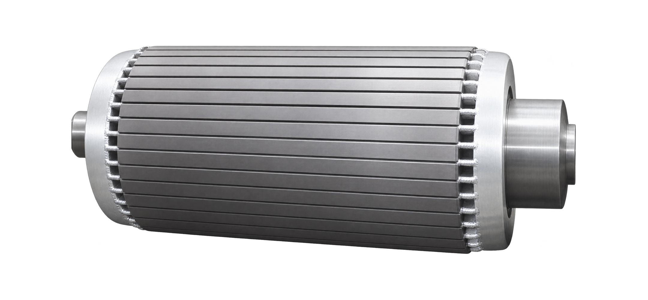 Magcore bar rotor with welded end rings for an 800 kW motor