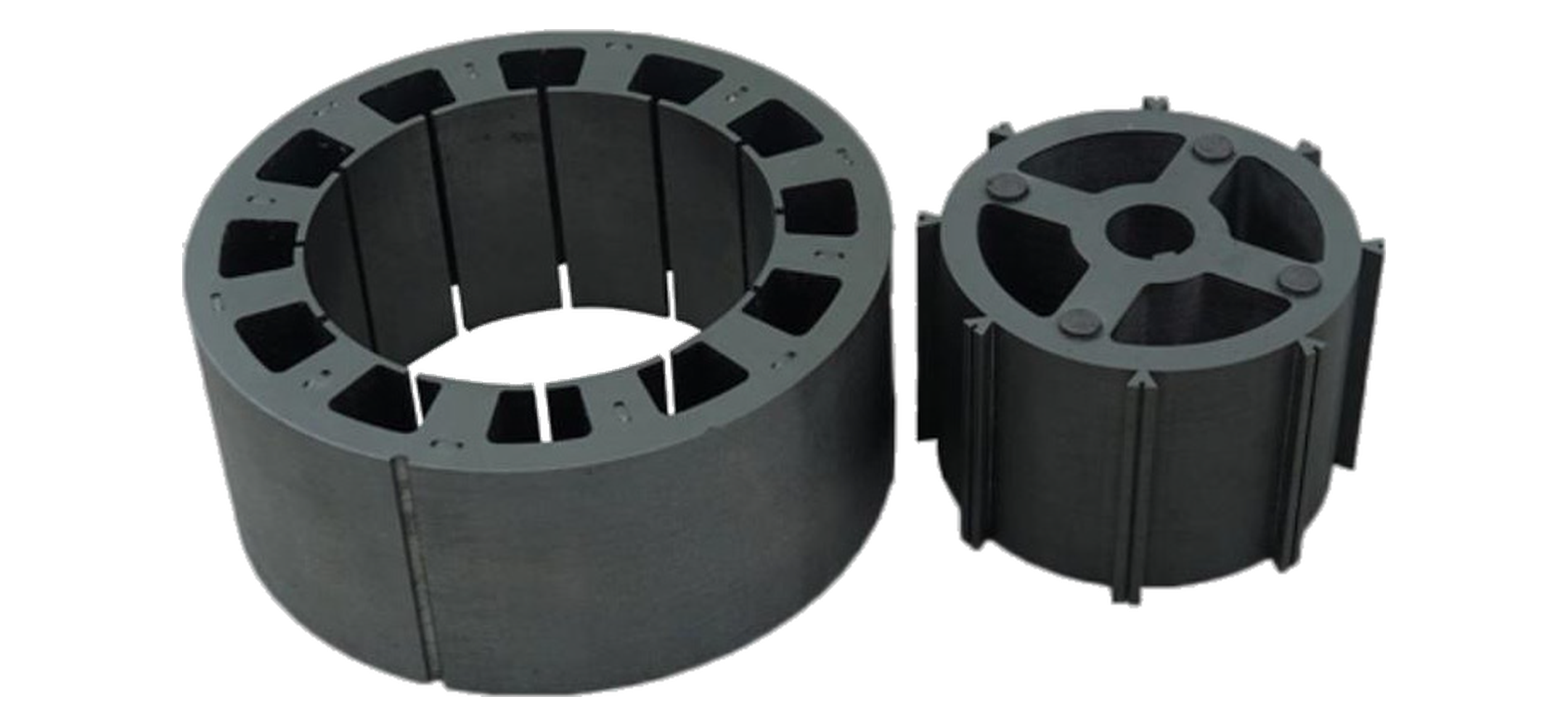 Magcore EV motor stator and rotor core laminations
