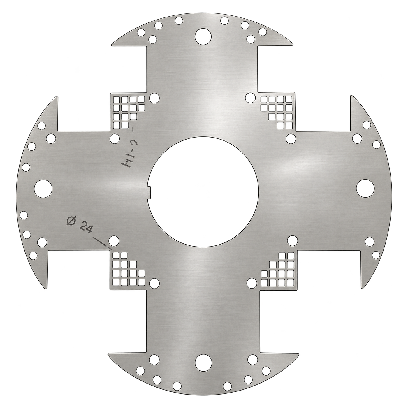 Magcore salient pole rotor lamination for an alternator