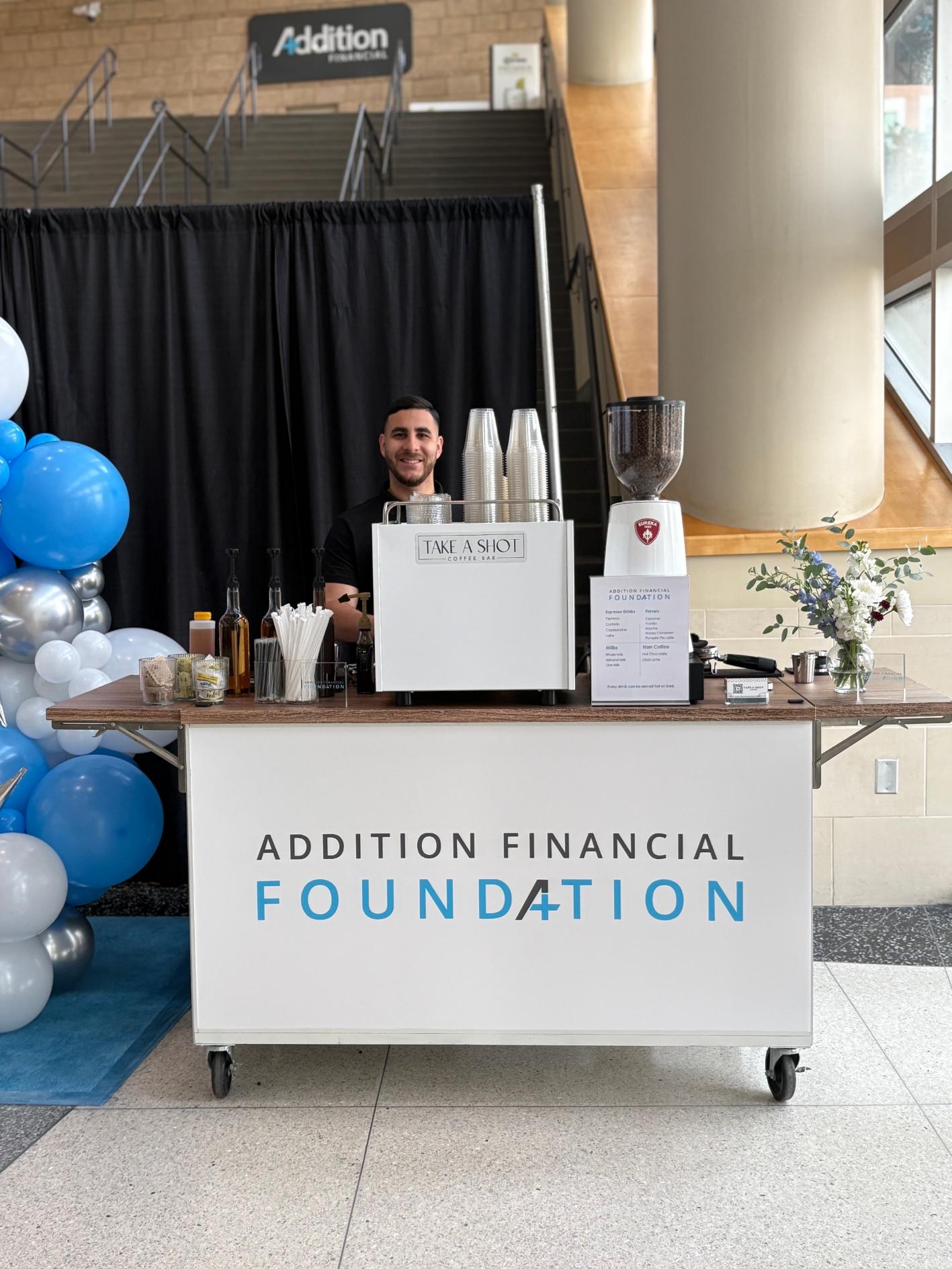 Addicional Finacial Foundation coffee catering event