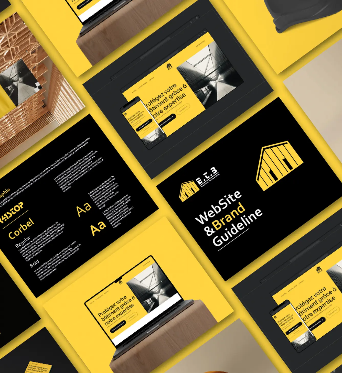 Site internet et identité visuelle ETB Étanchéité à Lunel, création graphiste Montpellier